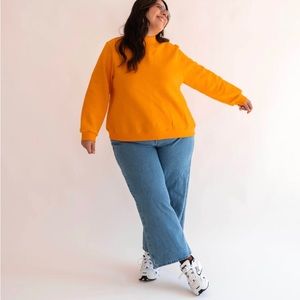 Cute pie cropped sweat shirt